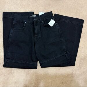 We The Free Benji Relaxed Wide Leg Black Jeans | Sz 26